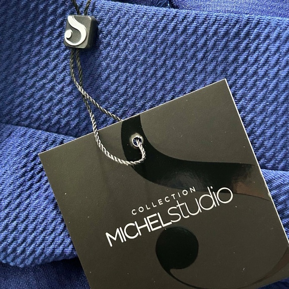 MIDI SKIRT, COBALT BLUE, SIZE 24, MADE IN CANADA!, PULL ON, MICHEL STUDIO for - Picture 9 of 10